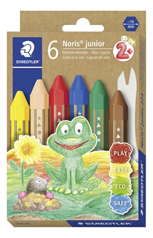 Staedtler crayons à la cire Noris Junior assortis (6)